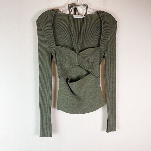 Jonathan Simkhai Alexia Tie Neck long sleeve - Picture 3 of 5